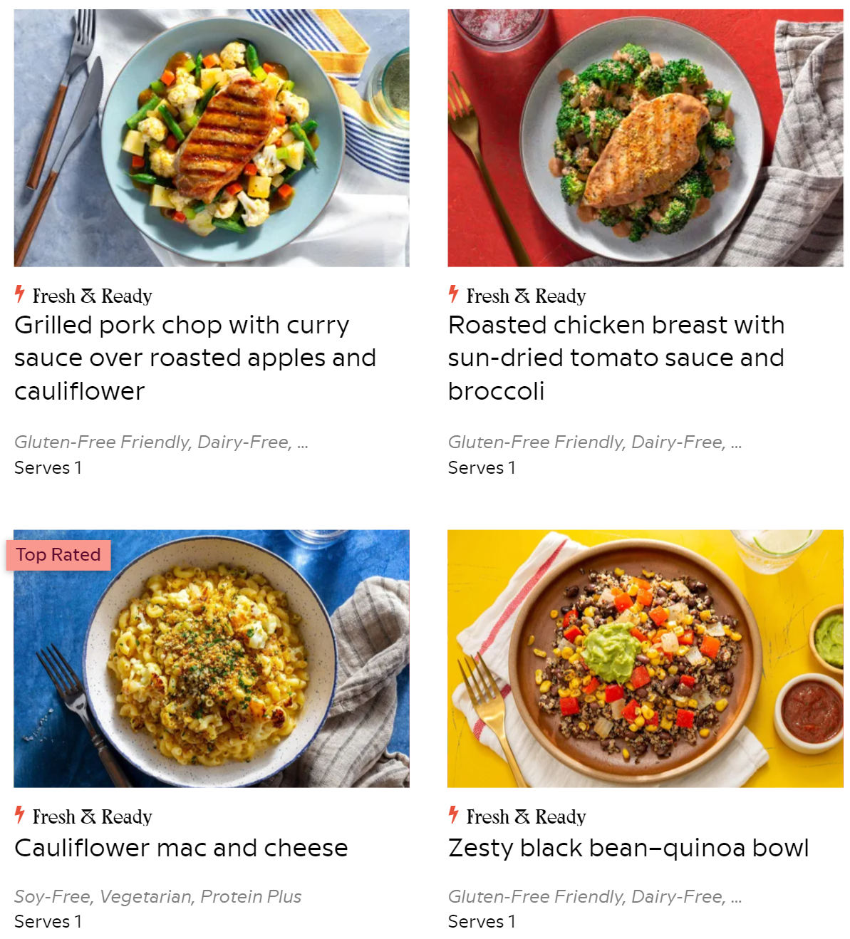 fresh & ready meal plan